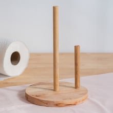 Blanca Rubberwood Paper Towel Holder